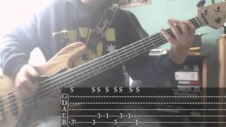 Mark Ronson feat. Bruno Mars - Uptown Funk [Bass Cover + Tab]