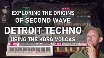 Deep Dive Into 2nd Wave Detroit Techno using Korg Volcas (Like it was 1991)