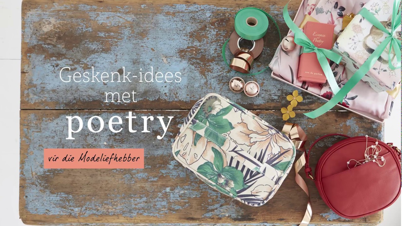 Geskenke vir die Modeliefhebber van Poetry