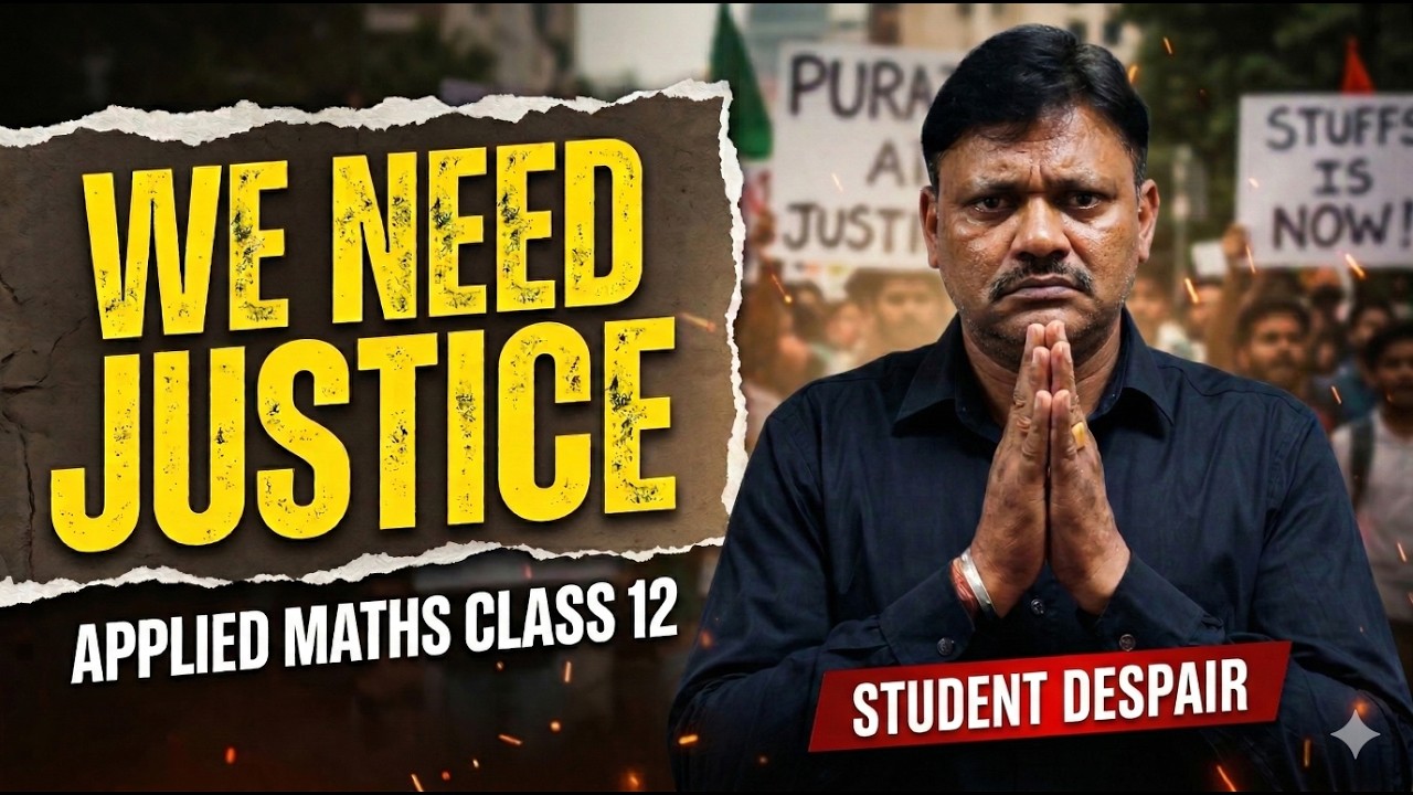WE NEED JUSTICE! 📢 | Class 12 Applied Maths 2026 Paper Analysis & Student Protest