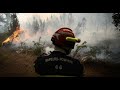 Ref:aIsGEn7kw3I Incendies en gironde : � landiras, les conditions m�t�o n'aident pas les op�rations