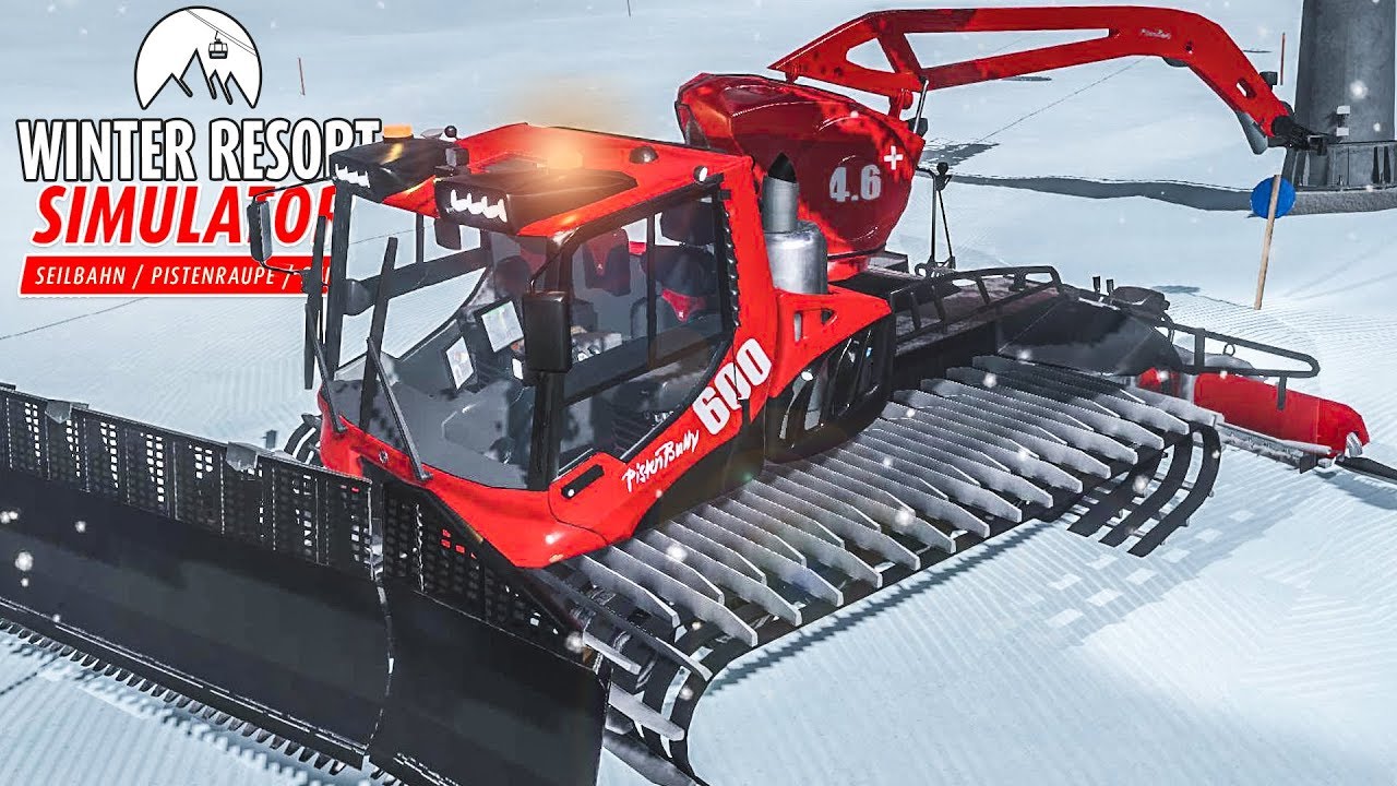 WINTER RESORT Simulator #11: Pistenbully 600 W mit Seilwinde im Einsatz! | Seilbahn Simulator