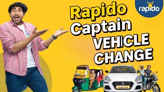 How to change vehicle in rapido captain || Rapido vehicle number change screenshot 2