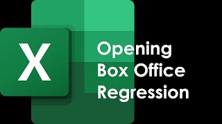 Using Excel to run opening box office regression