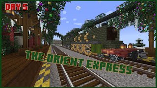 I Made the Orient Express in MINECRAFT! 12 Trains of Christmas day 6