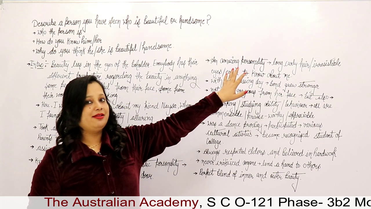 A Person Who Is Beautiful Or Handsome