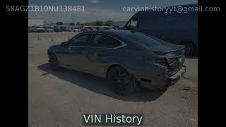 2022 LEXUS ES350 58AGZ1B10NU138481