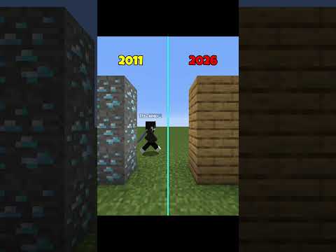 Minecraft 2011 vs 2026… This Evolution Is INSANE 🤯 #minecraft #shorts