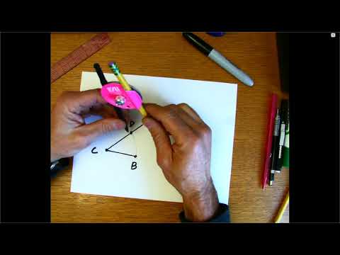 Constructing an Angle Bisector Using the Rhombus Method