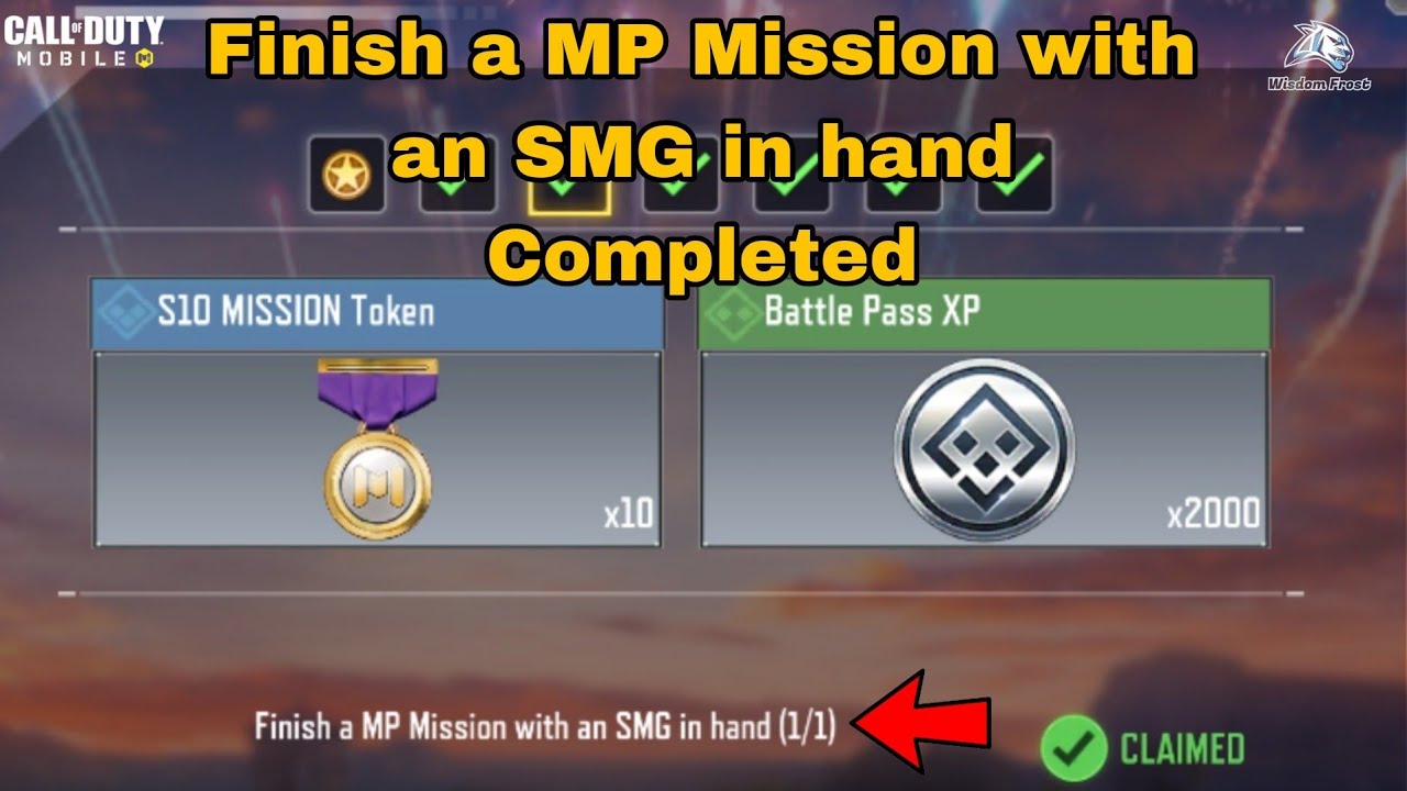 Finish a MP Mission with an SMG in hand Cod Mobile - YouTube