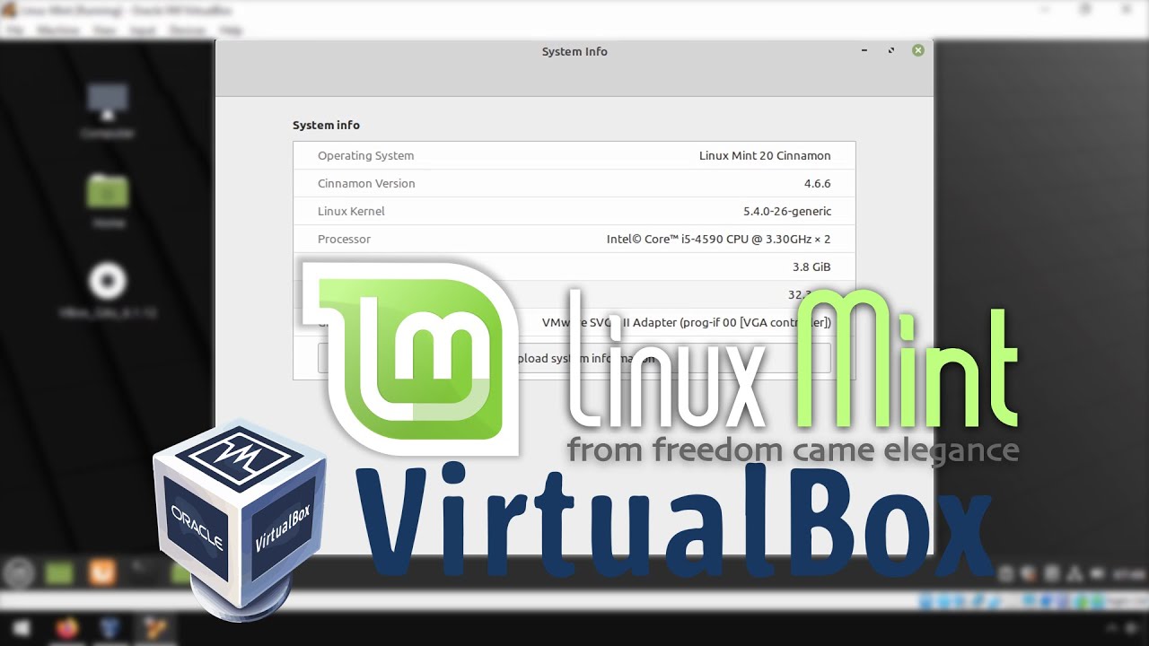 Running a Linux Mint in Virtualbox - YouTube