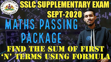 Set B-Find the sum of first 