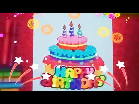 كيفية تلوين رسم كيكة عيد الميلاد