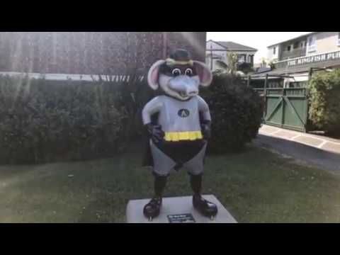 Oakland A’s Stomper Statues Celebrate 50th Anniversary Of Team In Oakland