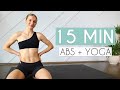 15 min abs  yoga  slow and controlled core workout no equipment