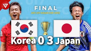 Korea 0 Vs 3 Japan Highlight Final Afcu17 Asian Football Cup 2023