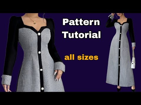knee length dresses for ladies Tie Front Side Cutout Maxi Dress Sewing Pattern – Patterns For Less main image 1