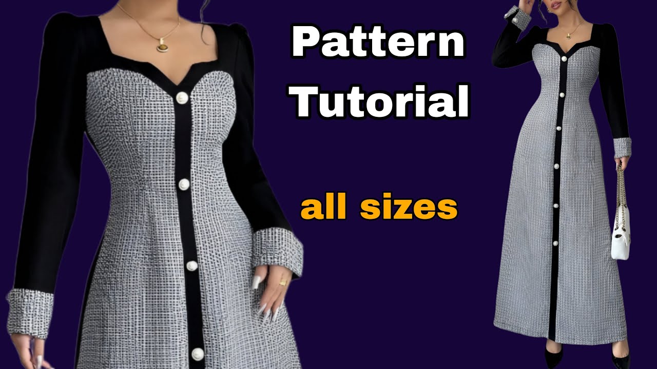 ✅️ Пошаговый урок по созданию выкройки вечернего платья | Подходит для начинающих ✂️