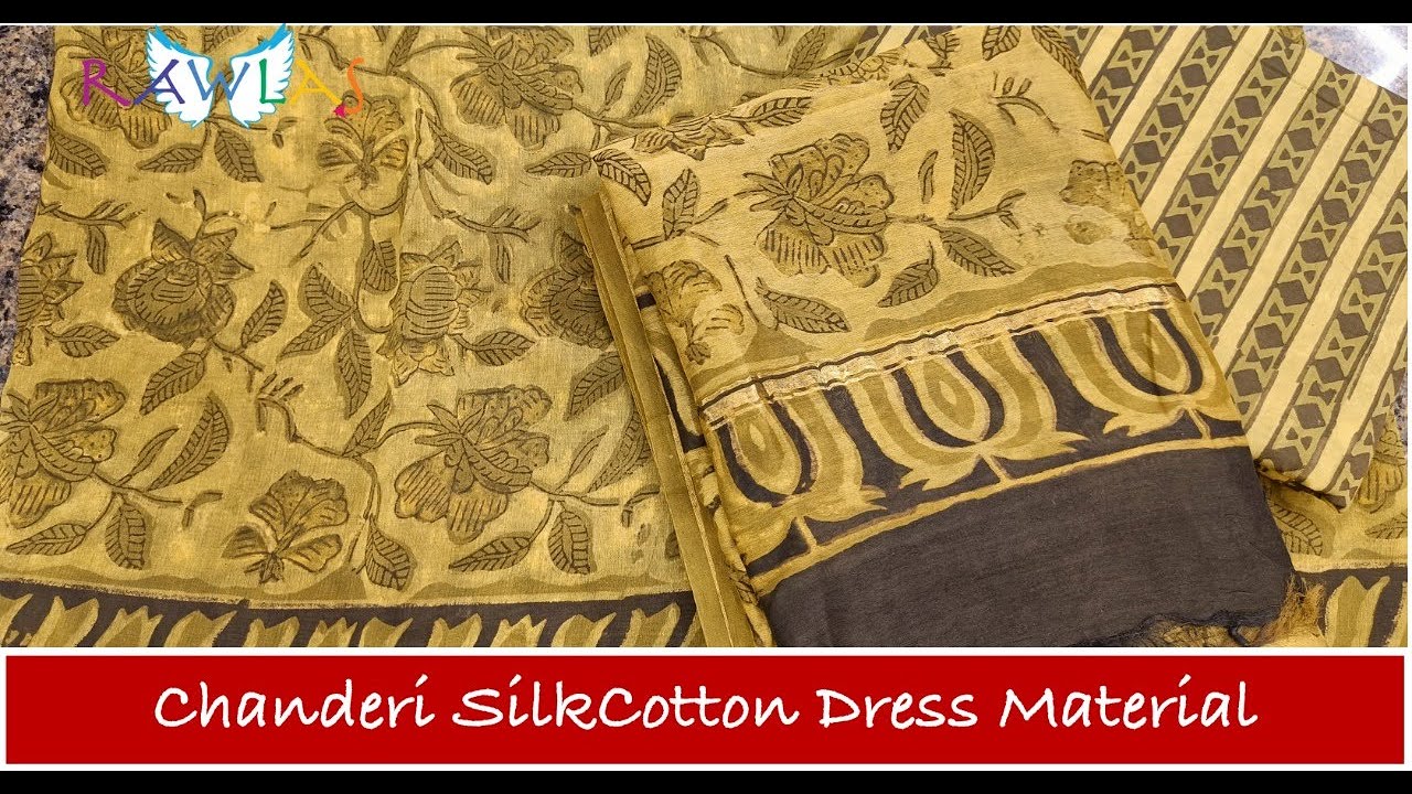 white christmas dresses Silk Cotton Chanderi Fabric with metallic gold jacquard 44" wide –  Puresilks.us main image 1