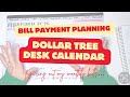 Bill Planning with a Desk Calendar from the Dollar Tree • How I Use this Tool for Paycheck Budgeting