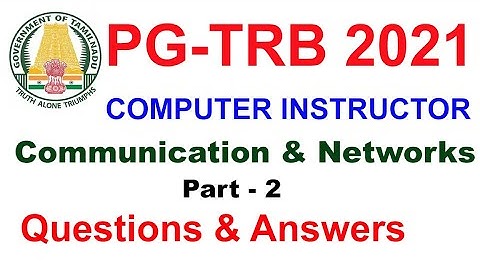 TRB  Computer Instructor Communication and Network | Questions and Answer  Part 2| WELFARE TAMIL