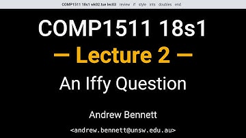 COMP1511 18s1 Week 2 Tuesday (B Stream) - If Statements