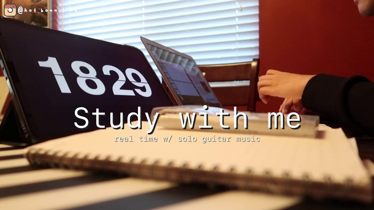 Study With Me (w/ solo guitar music) : 1 hour UX Design Pomodoro STUDY Session / CareerFoundry