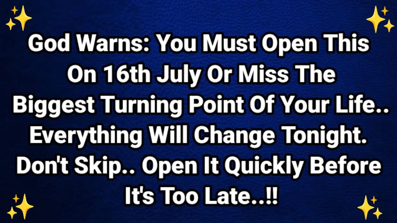 💥God Warns: You Must Open This Now or Miss the Financial Blessing of Huge Money.. | God Message.. Ap