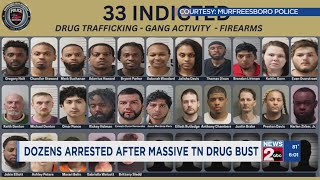 33 people indicted following multi-agency operation connected to Murfreesboro overdose death