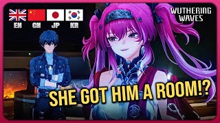 Lupa Surprises Rover With a Special Room | Wuthering Waves Voice Comparison (EN CN JP KR)