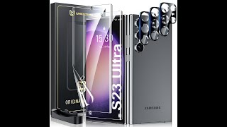 UniqueMe TPU Screen Protector and Camera Protector For Samsung  With Black Tool