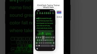 ClickClack 3.0.3 smoother stats, Neon Terminal theme, new cursor options #iosapp  #TypingTest #WPM screenshot 5