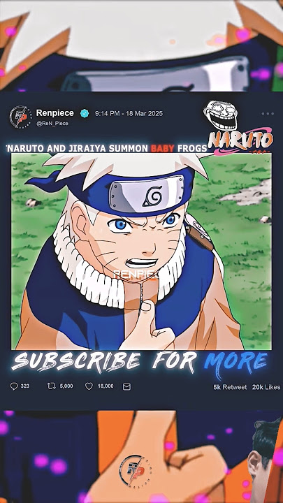 Naruto and jiraiya summon baby frog #greenscreen #naruto #viral