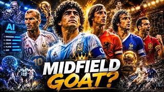 AI Ranked the Greatest Midfielders Ever