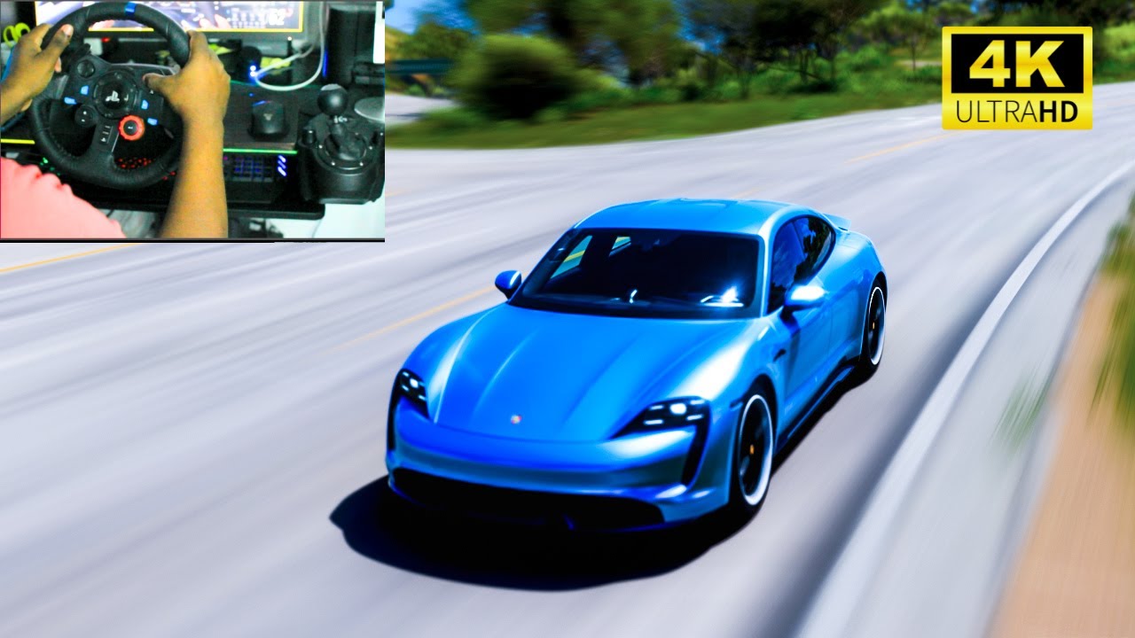 Porsche Taycan Turbo S | Forza Horizon 5 | Logitech G29 Gameplay Ultra HD 4k
