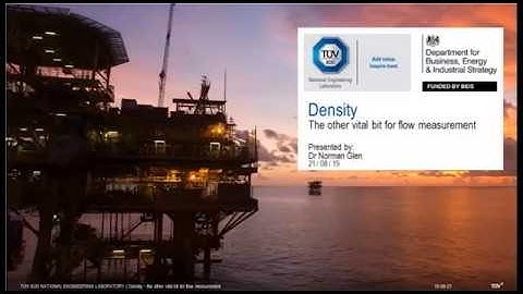 TÜV SÜD Webinar with Dr. Norman Glen: Density - The other vital bit for flow measurement