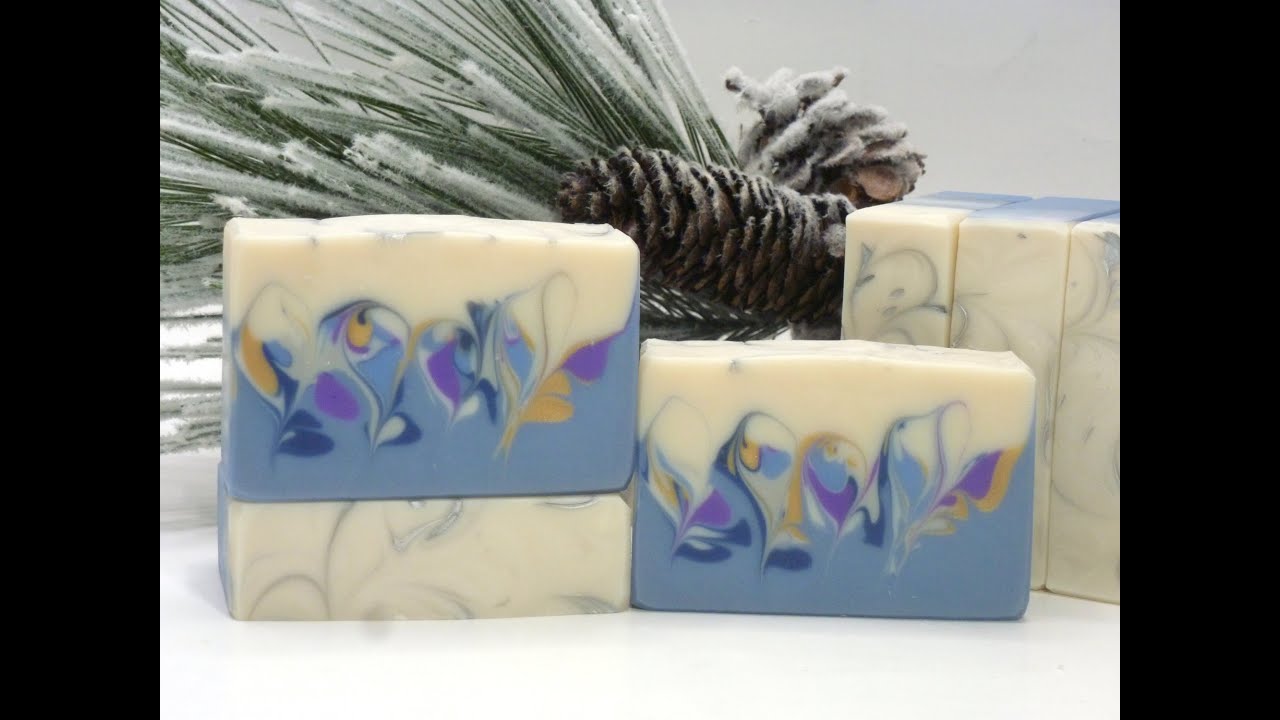 Making & Cutting Winter Wonderland Soap for 2019 YT Soap Collab: Wonderland