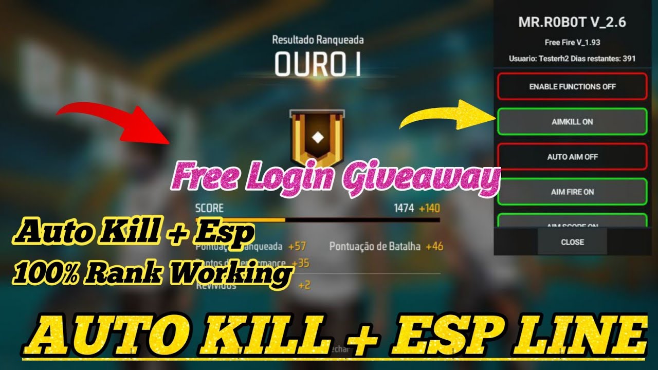 Mr Robot Injector Auto Kill + Fly Hack New Mod Menu Free Fire