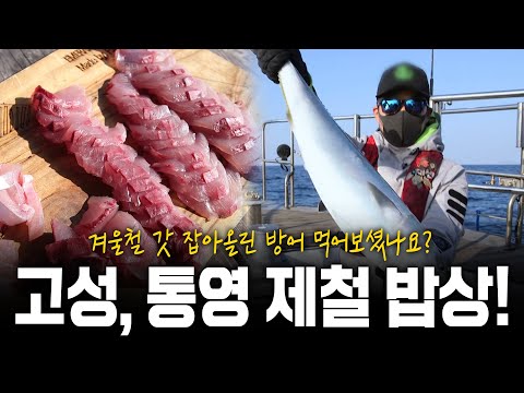 겨울철 갓 잡아올린 방어 먹어보셨나요? 통영, 고성 제철밥상! | KBS 211209 방송