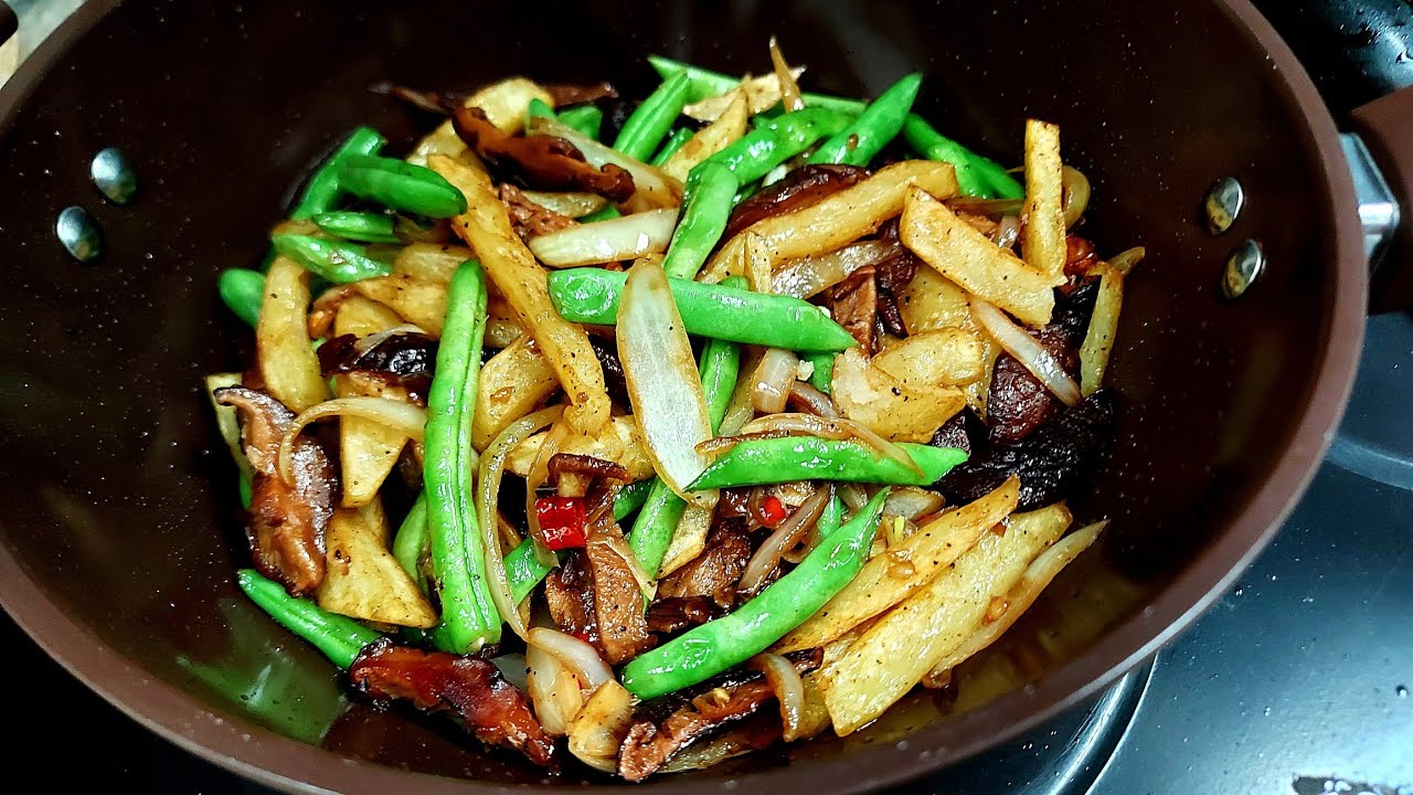 Potato and Baguio Beans Stir Fry Masarap Pang Ulam or Kahit
