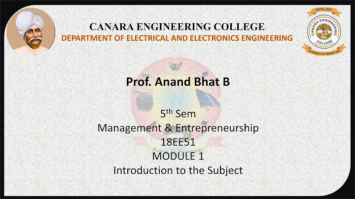 VTU ME 18EE51 M1 L1 Introduction to the subject