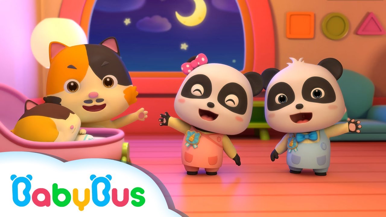 Little Panda BabySitter | Nursery Rhymes | Kids Songs | BabyBus
