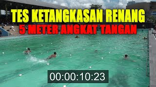 5 METER SUDAH ANGKAT TANGAN  - TES RENANG CALON TNI AD  #rekrutmentni #calonprajurit