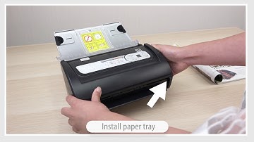SmartOffice PS186-How to install paper tray and paper guide?