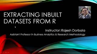 Extracting Inbuilt Datasets
