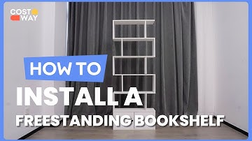 How to Install the 6-Tier S-Shaped Freestanding Bookshelf | CB10422 #costway #howto