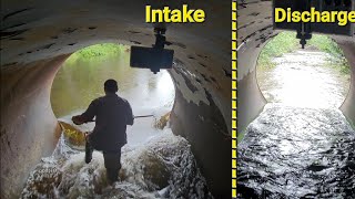 Unclogging Huge Blockage From The Tank Culverts, The Beavers Have Returned