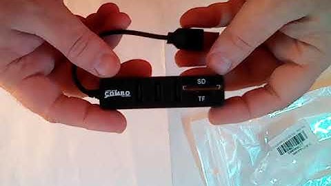 GEARBEST. High Speed Combo 5-port USB 2.0 Hub Card Reader