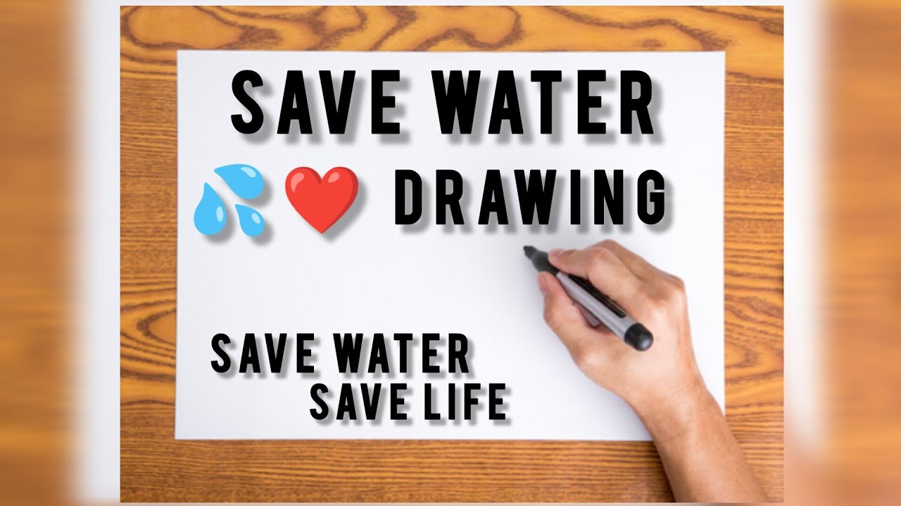 World Water Day Drawing | World Water Day Poster | Save Water Save Life Poster | Save Water Drawing