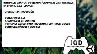 001 - Tutorial de GUI en Javascript - Unity 5 - Introduccion